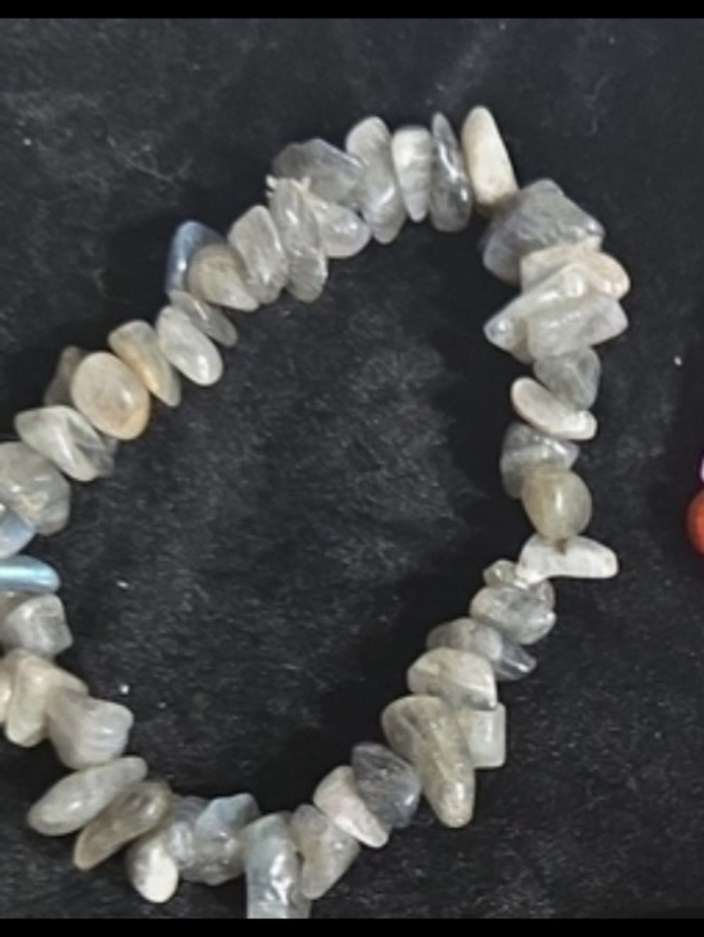 Choose One Labradorite Chip Or  Pink Bamboo Bracklet